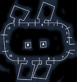 Mapa de la c�mara funeraria